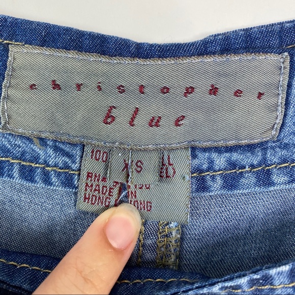 Christopher Blue Jean dress Size XS - Picture 6 of 10